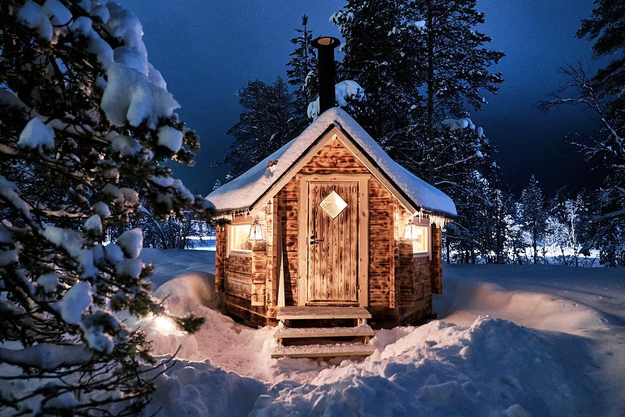 Polar Aurora Cabins ซาริเซลกา ภายนอก รูปภาพ