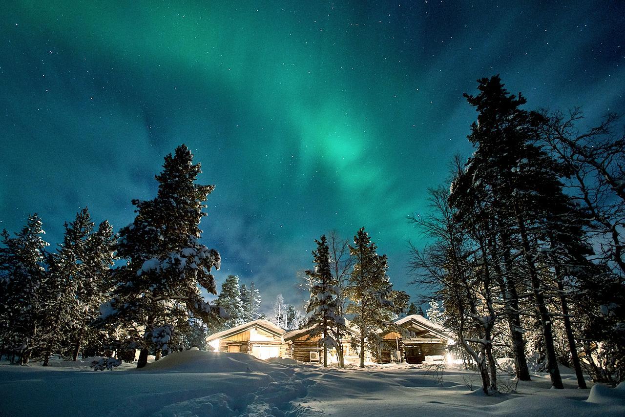 Polar Aurora Cabins ซาริเซลกา ภายนอก รูปภาพ